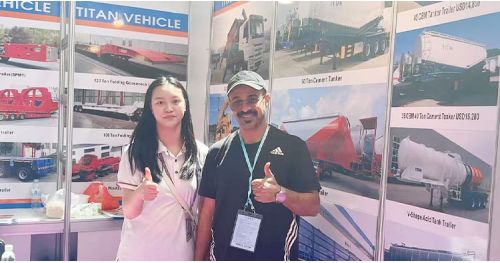 Angola Customers Come to Tongya to Buy Container Side Loader Trailer