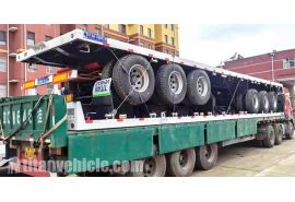 Triaxle Flat Bed Trailer will be send to Malawi MWBLZ