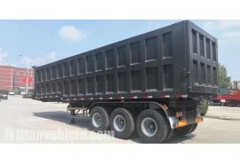 Hydraulic 40CBM Tipper Trailer will be send to Ghana Tema Harbour