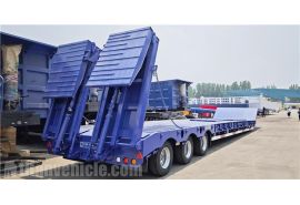 3 Axle Step Deck Trailer will export to Dominica