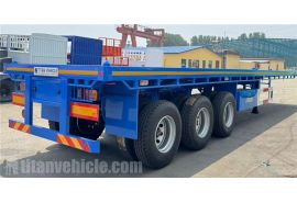 Tri Axle 40 foot Flatbed Semi Trailer will be sent to Mexico