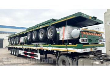 3 Units of 4 Axle 17M Fence Cargo Trailers will be sent to Guinea