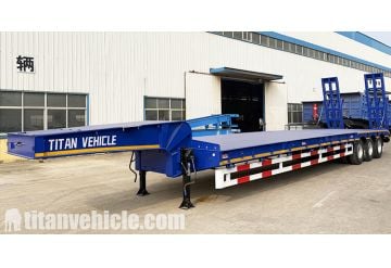 3 Axle 60 Ton Lowbed Trailer Truck will be Sent to Cameroon