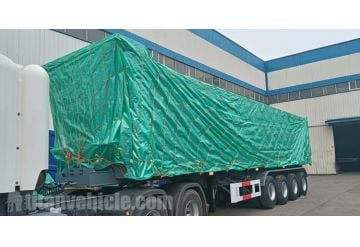 4 Axle 80 Ton Semi Dump Trailer Ready Ship to Kazakhstan