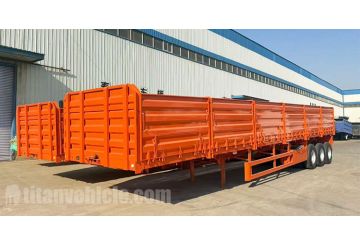 Tri Axle Side Wall Semi Trailer will be Sent to Tanzania