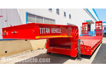 2 Line 4 Axle Semi Lowbed Trailer will be Sent to Tanzania