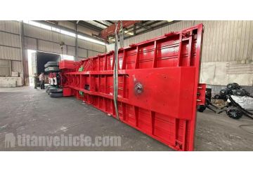 3 Axle 40 Foot Flatbed Tuck Trailer will be sent to Congo by Container