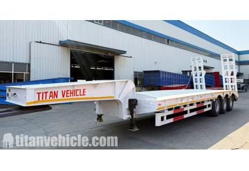 3 Axle 60 Ton Semi Lowbed Trailer will be Sent to Kenya