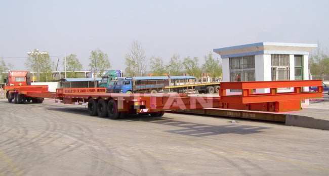Wind Blade Carrier Transporter Stretchable Trailer for Transporting Wind Blade Wind Blade Carrier Transporter Stretchable Trailer for Transporting Wind Blade