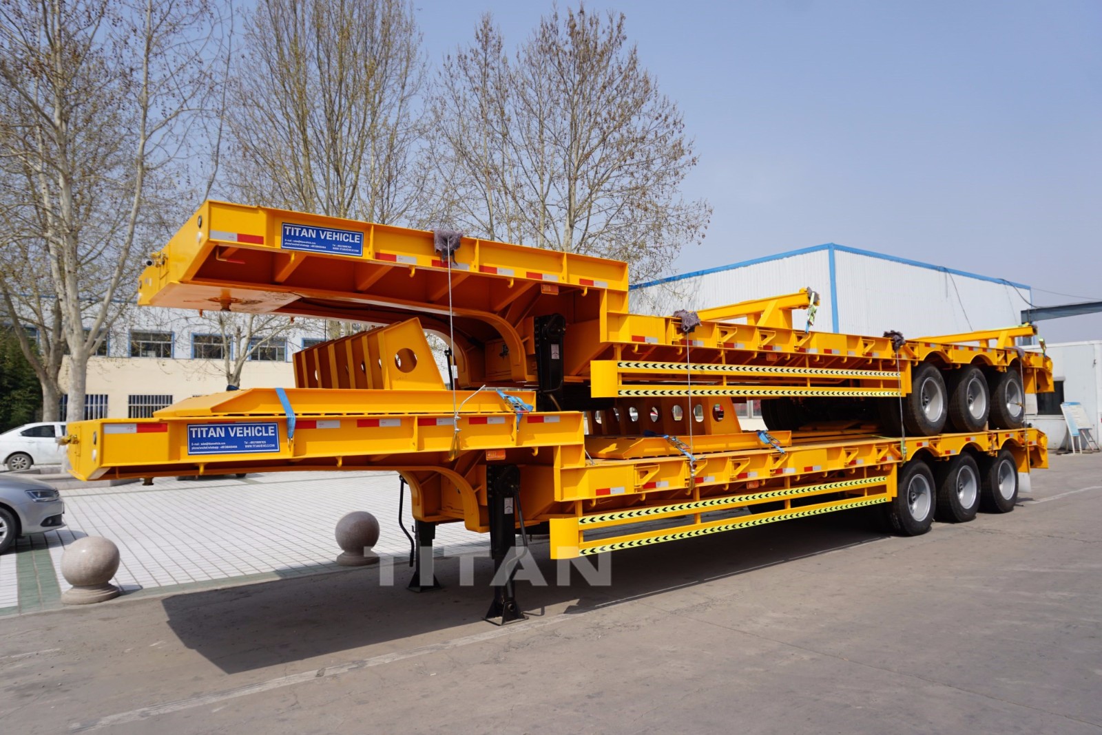 Drop deck low bed trailer Drop deck low bed trailer