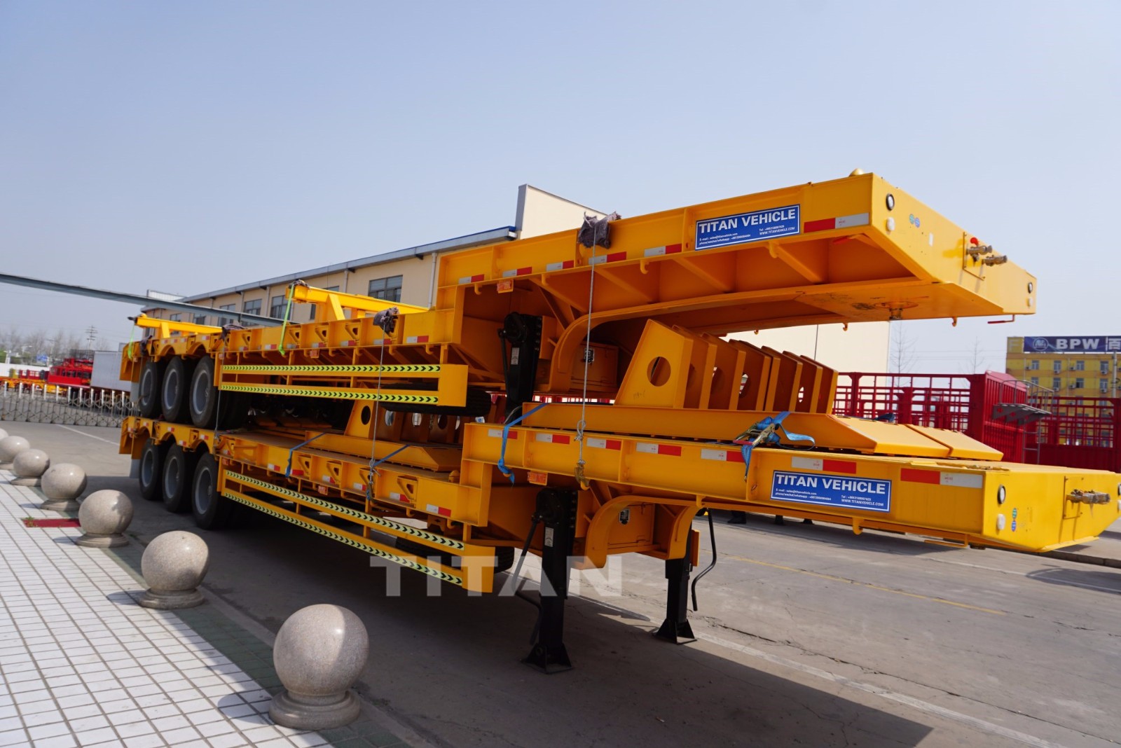 Drop deck low bed trailer Drop deck low bed trailer