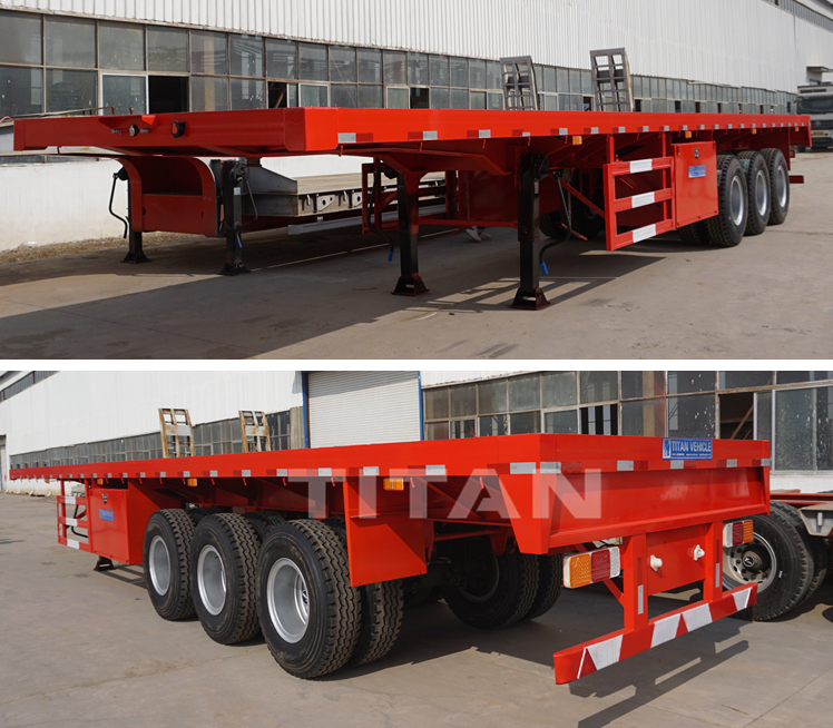 3 axle 40ft flatbed semi trailer for sale