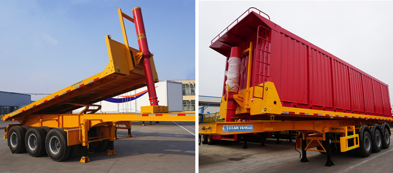 Container tipper trailer: