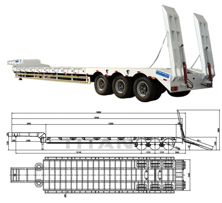 Low Bed Trailer Price | Low Bed Truck Trailer Types and Dimensions