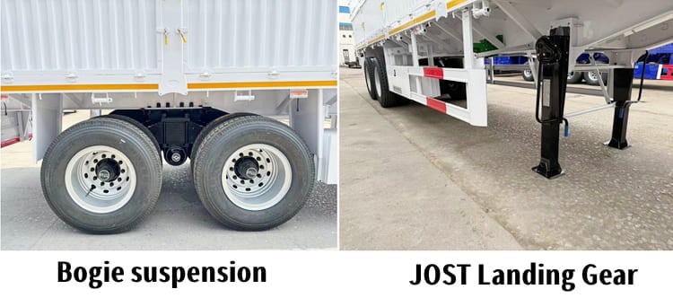 New 2 Axle Fence Semi Trailer With Bogie Suspension for Sale in Senegal