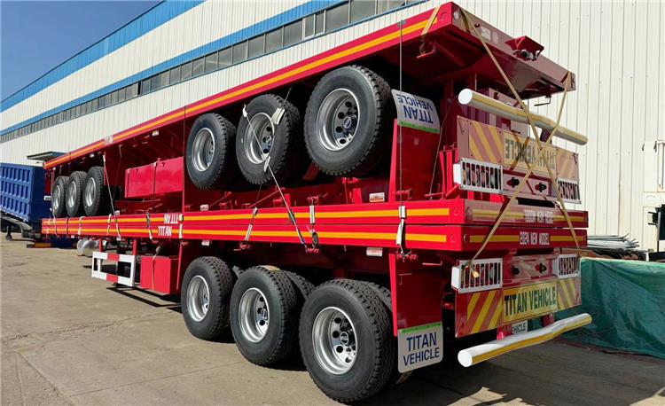 Tri Axle Flatbed Trailer for Sale In Papua New Guinea