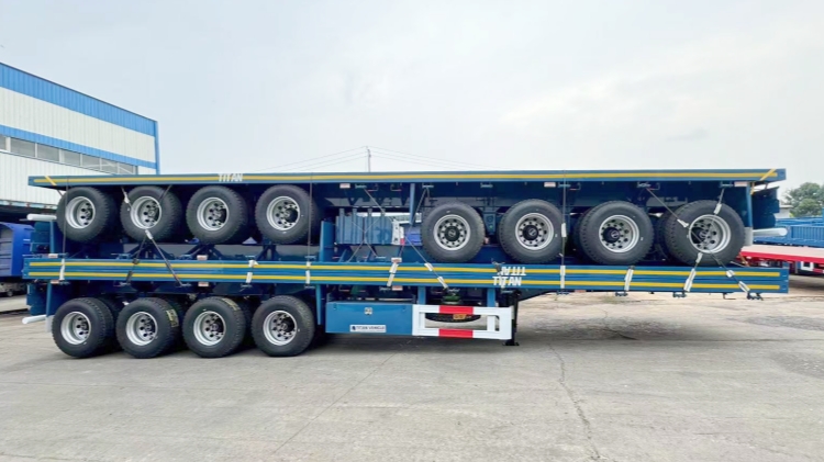 Semi 40 Ft Flatbed Trailer for Sale Near Me in Tanzania