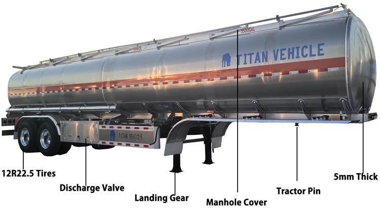 Aluminum Tanker Trailer for Sale In Zambia