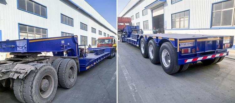 Front Loading 3 Axle Lowboy Trailer for Sale in Ghana