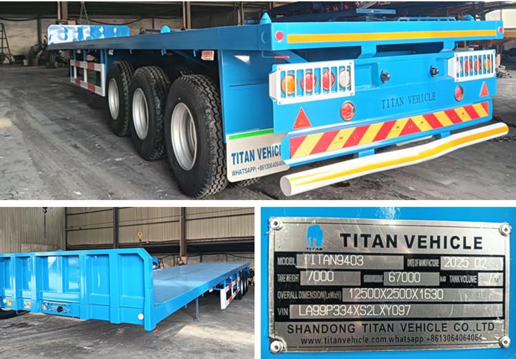 Tongya Semi Flatbed Trailer for Sale Near Me in Rwanda