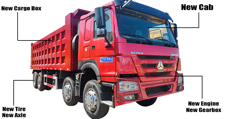 Used Sinotruk Howo 8x4 Dump Truck for Sale in Nigeria