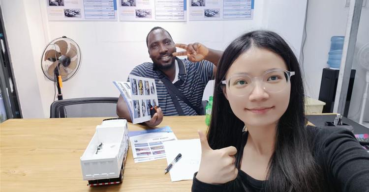 Mali Customer Visit Tongya to Buy Howo NX 380 Dump Truck