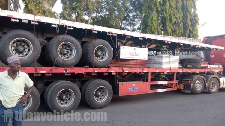 Tri Axle Trailer with Drop Side for Sale In Tanzania