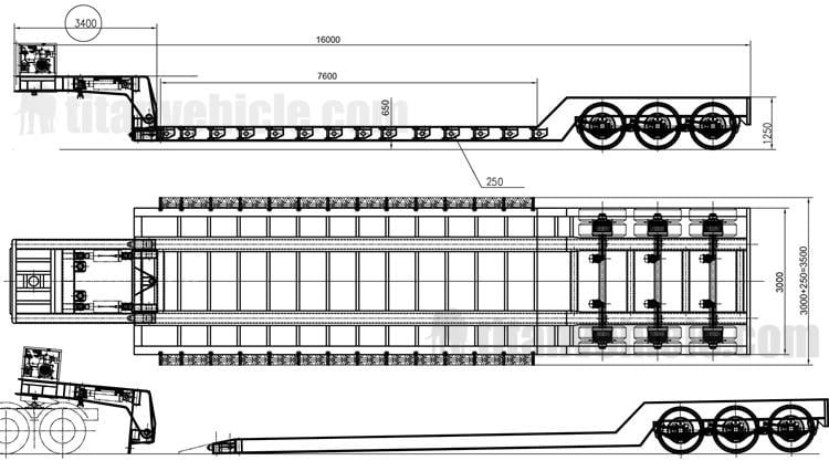 Triple Axle 70 Ton Removable Gooseneck Trailer for Sale In Nigeria Lago
