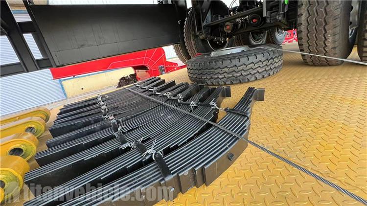 Tri Axle Flatbed Semi Trailer 2 Axle Lowbed Trailer for Sale In Indonesia