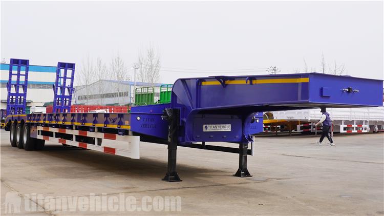 Tri Axle 80 Ton Drop Deck Trailer for Sale In Ghana