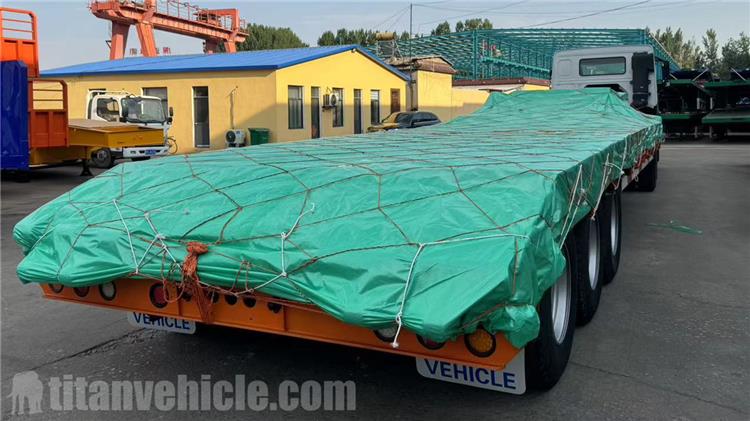 Tri Axle 60 Tone Lowbed Trailer for Sale In Indonesia