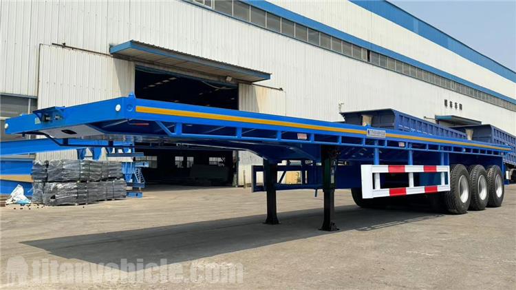 Tri Axle 40 foot Flatbed Semi Trailer for Sale In Mexico
