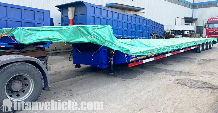 4 Axle 100 Ton Low Bed Trailer for Sale in United Arab Emirates