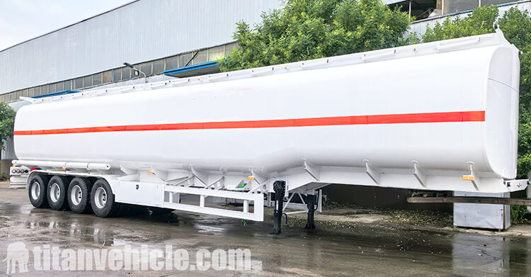 80 Cubic Carbon Steel Fuel Tanker Trailer for Sale Haiti