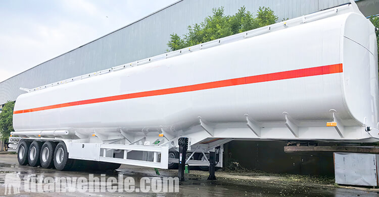 80 Cubic Carbon Steel Fuel Tanker Trailer for Sale Haiti