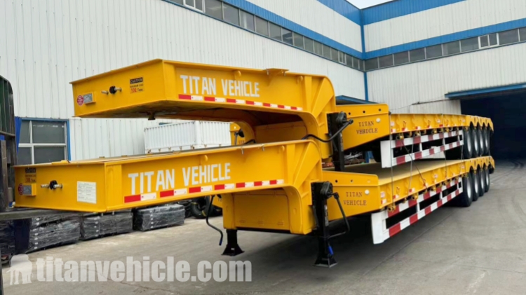 Low Bed Semi Trailer for Sale Low Bed Loader in Sierra Leone