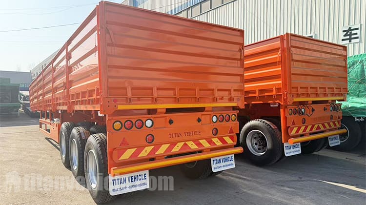 Tri Axle Side Wall Semi Trailer will be Sent to Tanzania