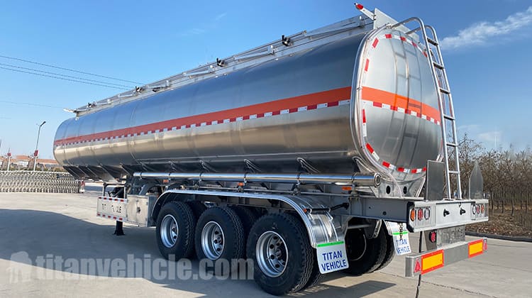 Tri Axle Aluminum Semi Trailer Fuel Tank for Sale in Costa Rica