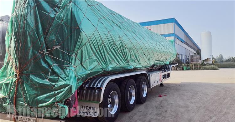 Tri Axle 35000 L Aluminum Fuel Tanker Trailer for Sale Botswana