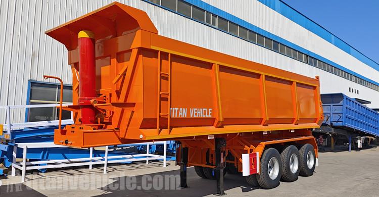 Tri Axle End Dump Trailer for Sale in Senegal