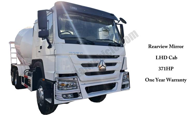 Used Howo Concrete Mixer Truck 371 for Sale In Botswana