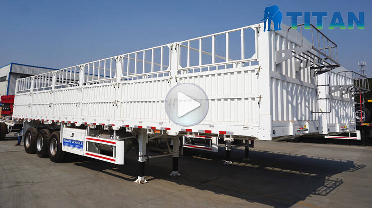 Fence Semi Trailer for Sale | Bulk cargo transport stake trailer price, manufacturers, height
