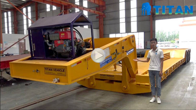 3 axle 60 ton lowboy trailer for sale