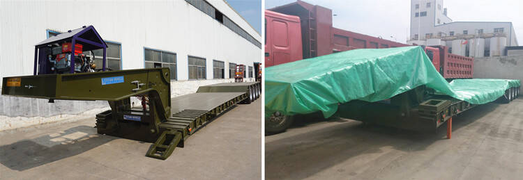 4 axle lowboy trailer for sale package