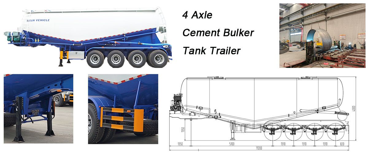 Dry Bulk Tanker Trailer Pneumatic Dry Bulk Trailer for Sale in Zambia