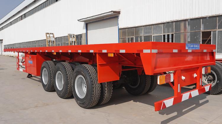 Tri Axle Flatbed Trailer for Sale - Tongya Vehicle