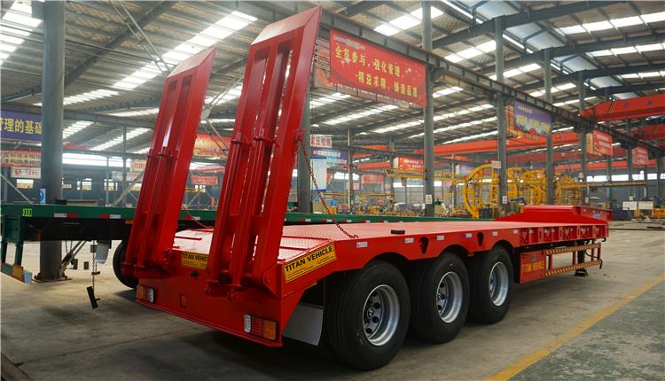 Tri Axle Low Loader Trailer for Sale in Tanzania Dar es salaam