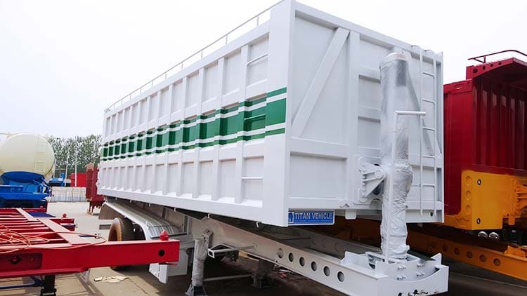 Tri Axles 30T Container Dump Trailer