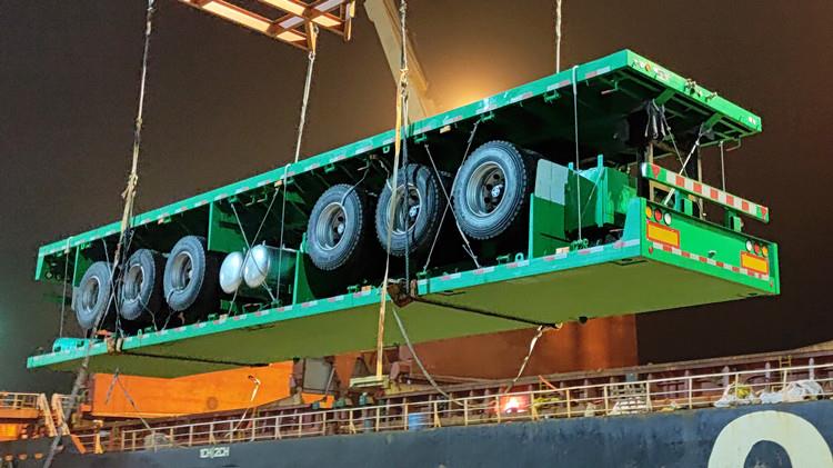 Tri Axle Flat Bed Trailer Price | Flatbed Tractor Truck Trailer for Sale in Nigeria