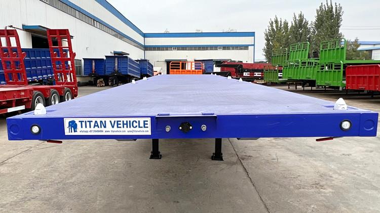 Triple Axle Flat Bed Semi Trailer 40 Foot